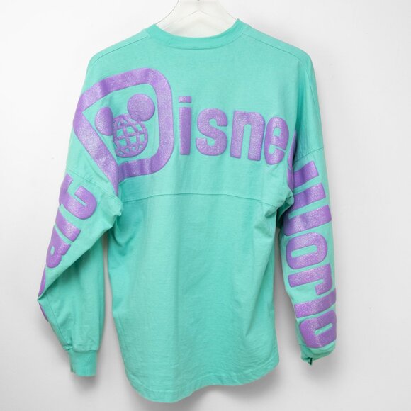 Disney World Spirit Jersey Top Sully Monsters Inc Shirt Pistachio Teal Size XS - Picture 1 of 6